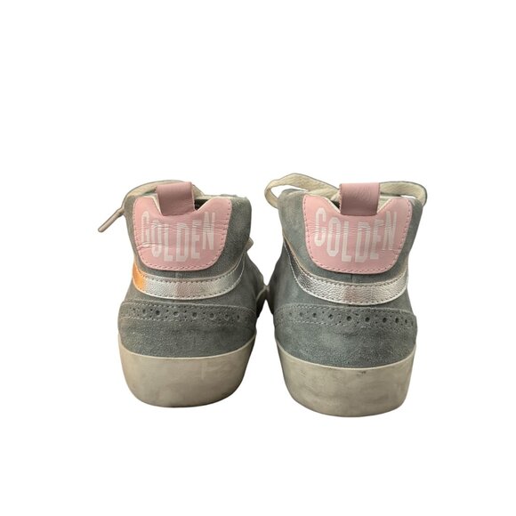 Golden Goose Mid Star Sneakers In Blue/Pink Women's Italy, Size 41 WORN ONCE - Picture 4 of 11